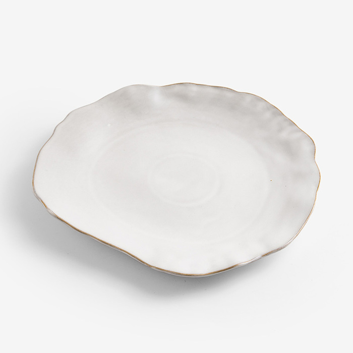 (複製)WAGA|日式 手捻坯土 16cm 陶瓷小盤 牙白 單品