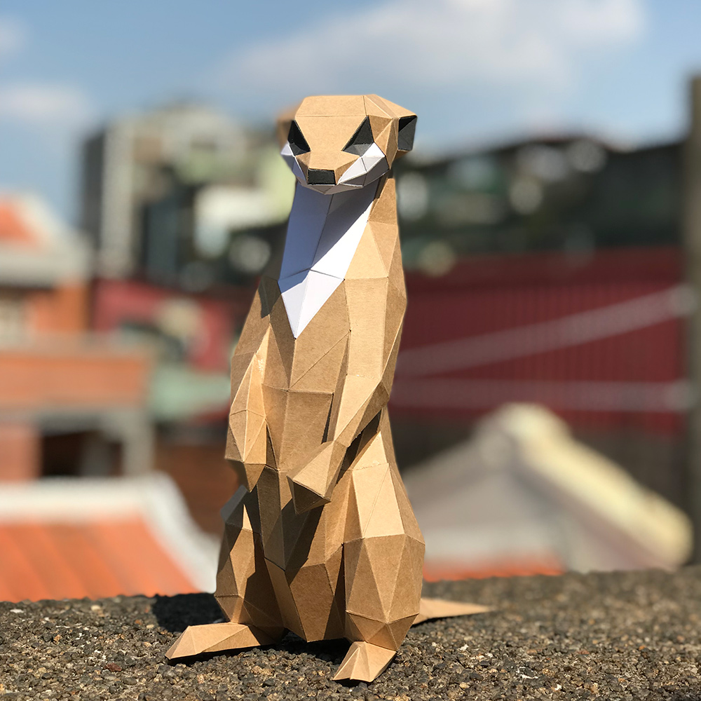 匠紙 狐獴m 擺飾paper Sculpture 有 設計udesign 匠紙 狐獴m 擺飾paper Sculpture 有 設計udesign