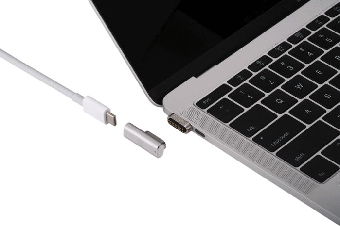 OneMore|iEasy USB-C L型磁吸轉接頭 L-Shape Magnetic Adapter(銀色)