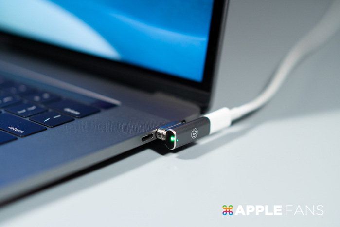 OneMore|iEasy USB-C L型磁吸轉接頭 L-Shape Magnetic Adapter(太空灰)