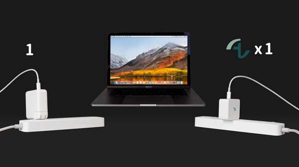 Allite|65W GaN 氮化鎵雙口 USB-C 快充+ 1.5MUSB-C to Lightning液態矽膠快充線 - 白色