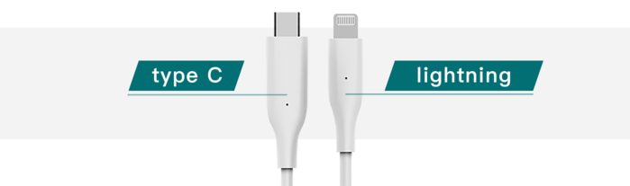 Allite｜65W GaN 氮化鎵雙口 USB-C 快充+ 1.5MUSB-C to Lightning液態矽膠快充線 - 白色