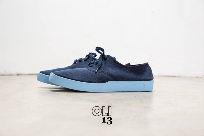 Oli13|西班牙手工帆布鞋.牛津鞋 - 藍/天空藍