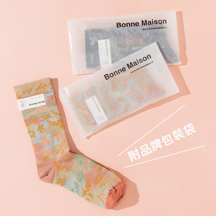Bonne Maison|私語 純棉織襪