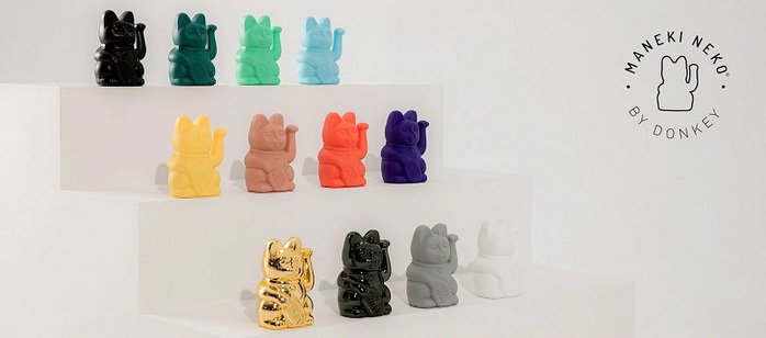 德國 Donkey Products|限定款招財貓 Maneki-Neko - 幸運黑