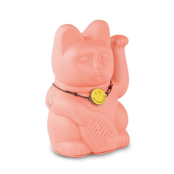 德國 Donkey Products|SMILEY 聯名款招財貓 Lucky Charm - 粉