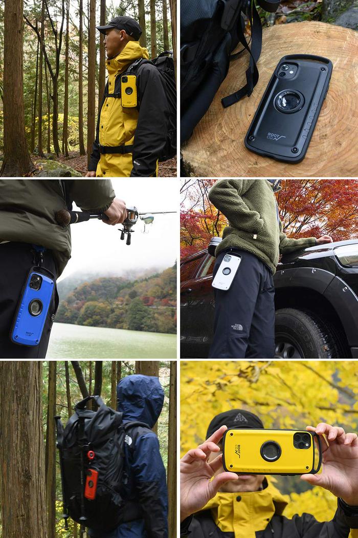 (複製)日本 ROOT CO.│iPhone XR Gravity Pro 單掛勾+360度旋轉登山扣 - 共六色