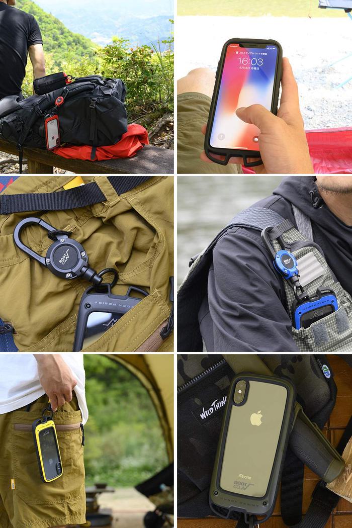 (複製)日本 ROOT CO.|iPhone SE2 / 7 / 8 Gravity Hold. 雙掛勾+360度旋轉登山扣 - 共六色