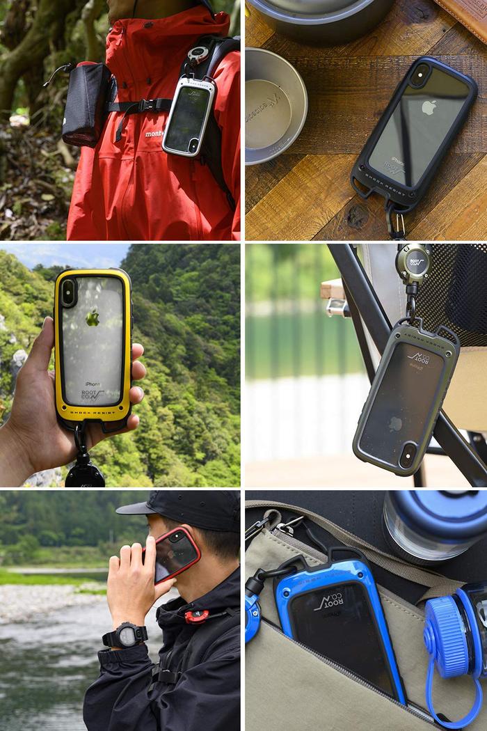(複製)日本 ROOT CO.|iPhone SE2 / 7 / 8 Gravity Hold. 雙掛勾+360度旋轉登山扣 - 共六色