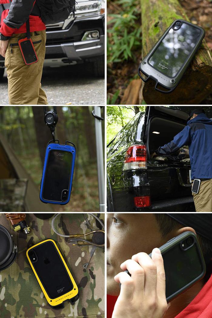 (複製)日本 ROOT CO.|iPhone X / Xs Gravity Hold. 雙掛勾+360度旋轉登山扣 - 共六色