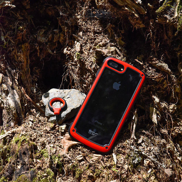 (複製)日本 ROOT CO.│iPhone SE2 / 7 / 8 Tough & Basic 透明背板+指環吊繩 - 共六色