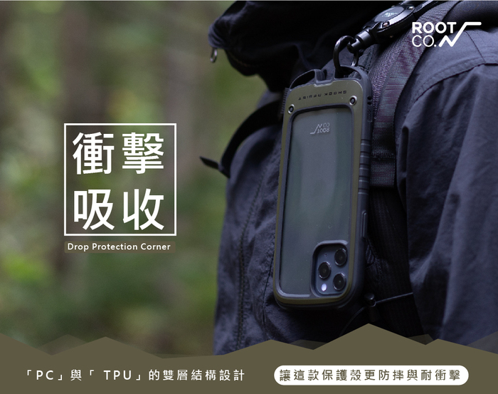 日本 ROOT CO.|iPhone 12 / 12 Pro Gravity Hold. 雙掛勾式軍規防摔手機保護殼 - 共五色