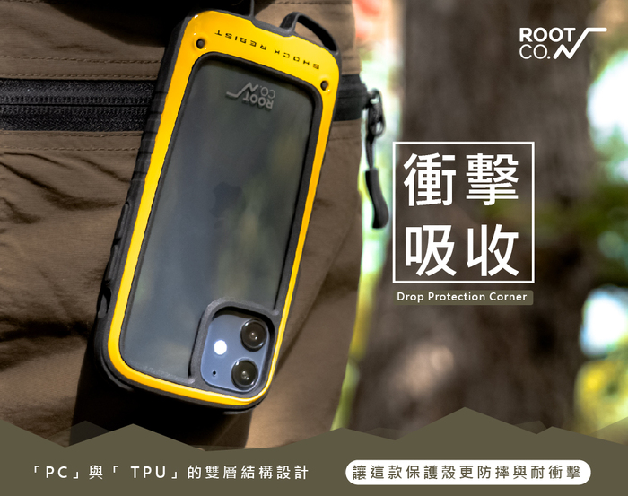 日本 ROOT CO.|iPhone 12 Pro Max Gravity Hold. 雙掛勾+360度旋轉登山扣 - 共五色