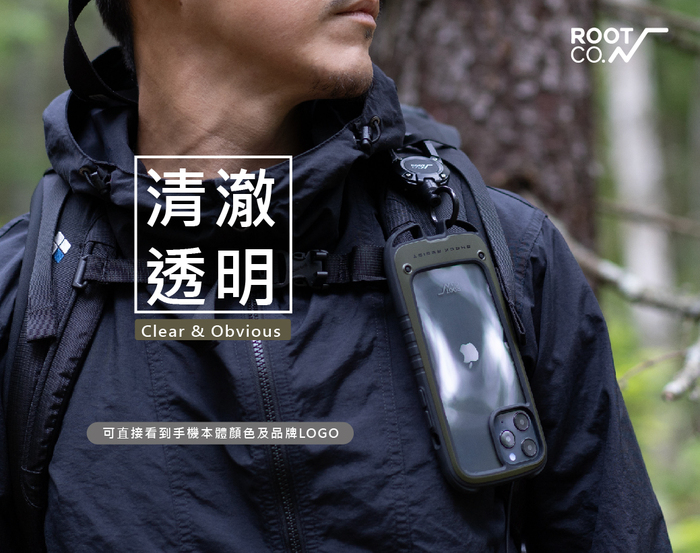 日本 ROOT CO.|iPhone 12 Pro Max Gravity Hold. 雙掛勾+360度旋轉登山扣 - 共五色