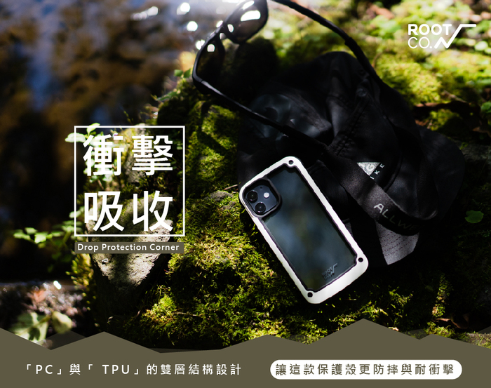 日本 ROOT CO.|iPhone 12 mini Tough & Basic 透明背板+指環吊繩 - 共五色