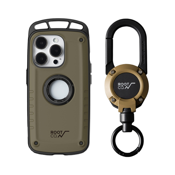(複製)日本 ROOT CO.|iPhone 14 單掛勾防摔手機殼 + 360度旋轉登山扣 - 共五色