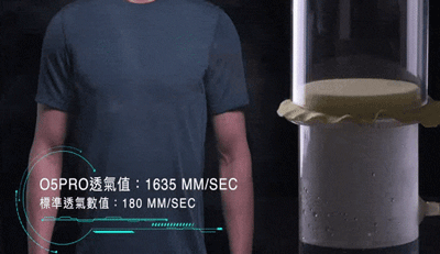 O5 PRO|奇異長效涼感T-男版/圓領 (亞麻灰)