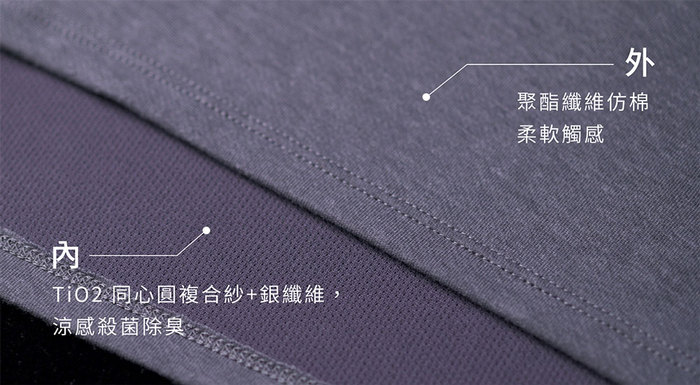 O5 PRO|奇異長效涼感T-男版/圓領 (亞麻灰)