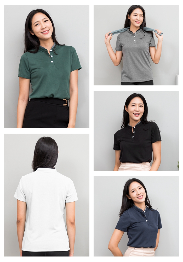 (複製)奇異POLO|100% 防潑、降溫且吸臭的『快乾多功能POLO衫』(女版-翻領) (亞麻灰)