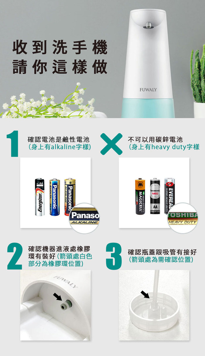 Fuwaly|微笑泡泡給皂機/洗手機-白色