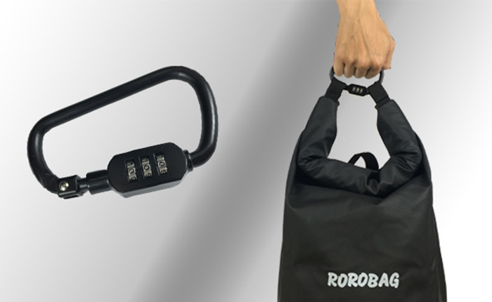 UGET2|ROROBAG 捲捲帽包 專屬機車的擴充包 (消光黑)