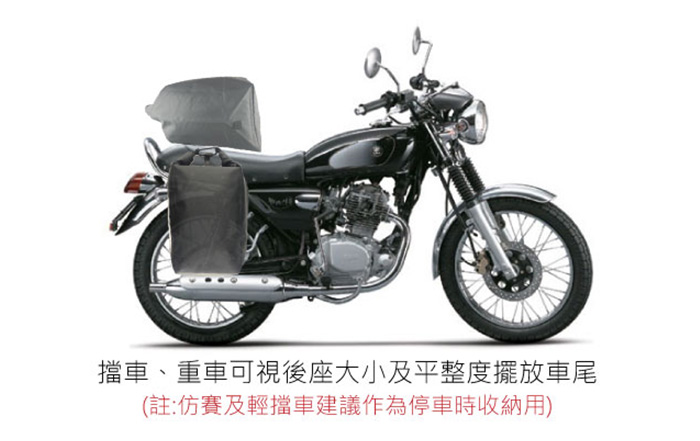 UGET2|ROROBAG 捲捲帽包 專屬機車的擴充包 (消光黑)