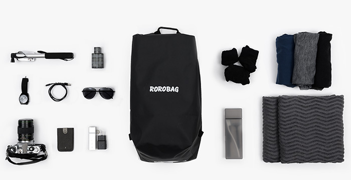 UGET2|ROROBAG 捲捲帽包 (消光黑)
