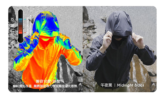 AirOgo|Ultralight Pilloon 多用途內附頸枕旅行外套 (男款) - 午夜黑