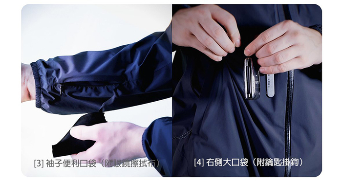 AirOgo|Ultralight Pilloon 多用途內附頸枕旅行外套 (男款) - 午夜黑