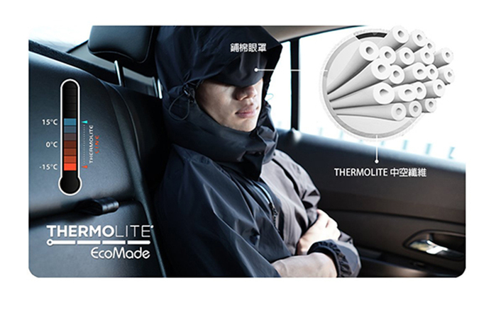 AirOgo|Ultralight Pilloon 多用途內附頸枕旅行外套 (男款) - 午夜黑