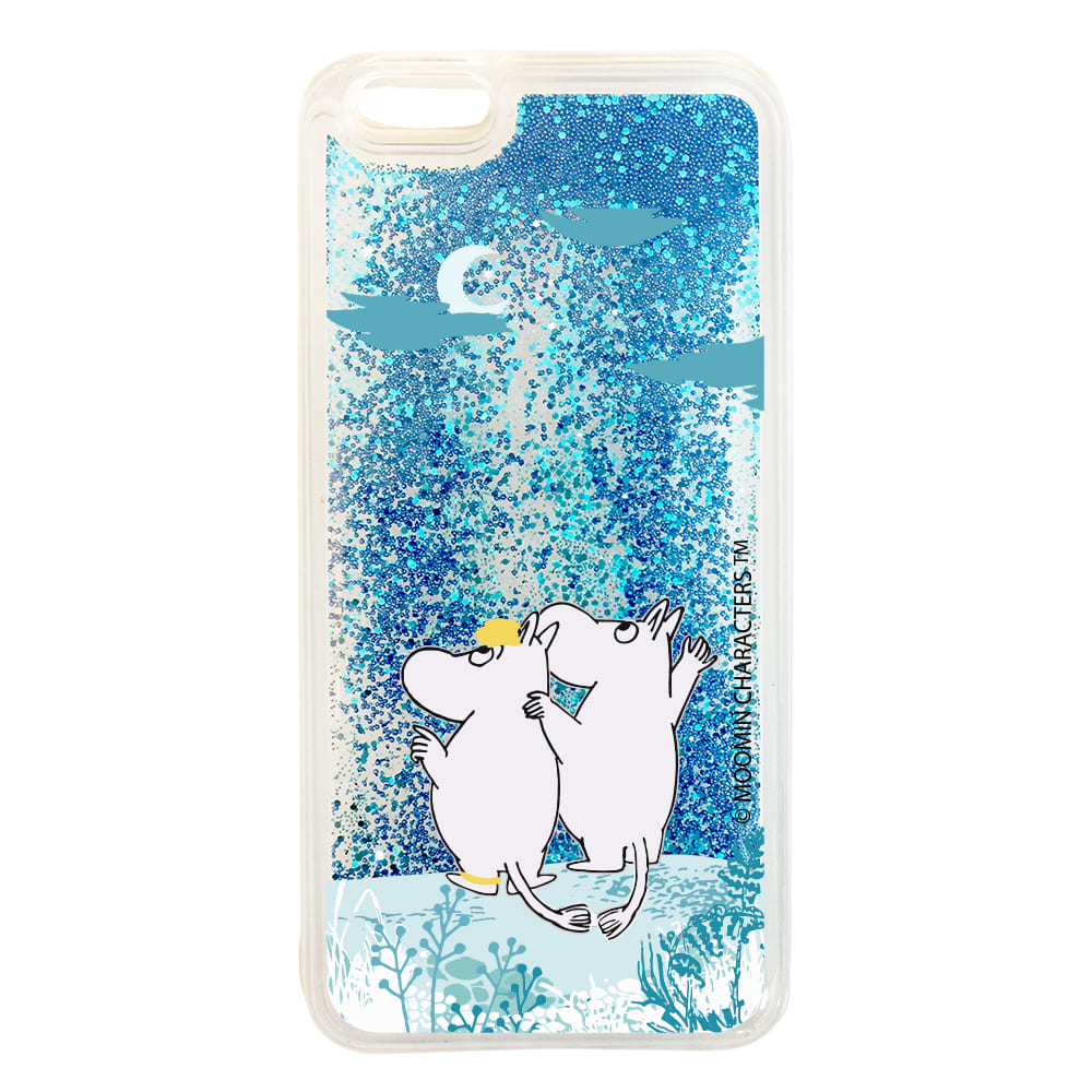 我適文創｜MOOMIN嚕嚕米 iPhone 流沙手機殼-AE06(藍)
