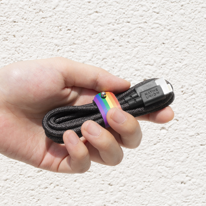 NATIVE UNION|Pride Belt 1.2公尺充電線 USB C-L - 彩虹