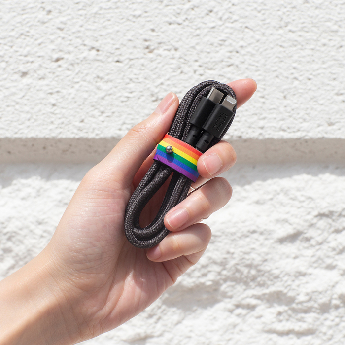 NATIVE UNION|Pride Belt 1.2公尺充電線 USB C-L - 彩虹