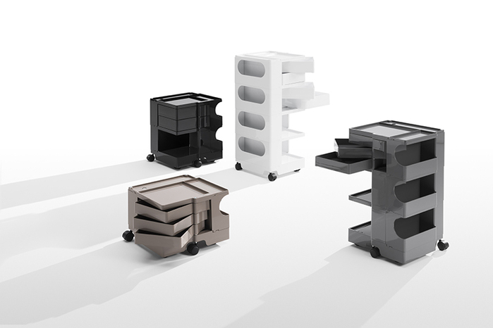 B-Line|Boby Storage Trolley 收納推車 中尺寸(S/52.5公分)|雙抽屜 - 灰