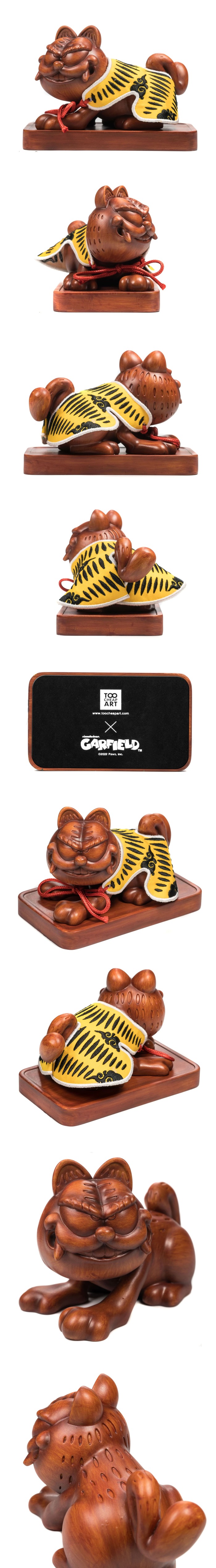 TOO CHEAP ART|「祈喵熱」加菲貓 Garfield 木紋虎爺