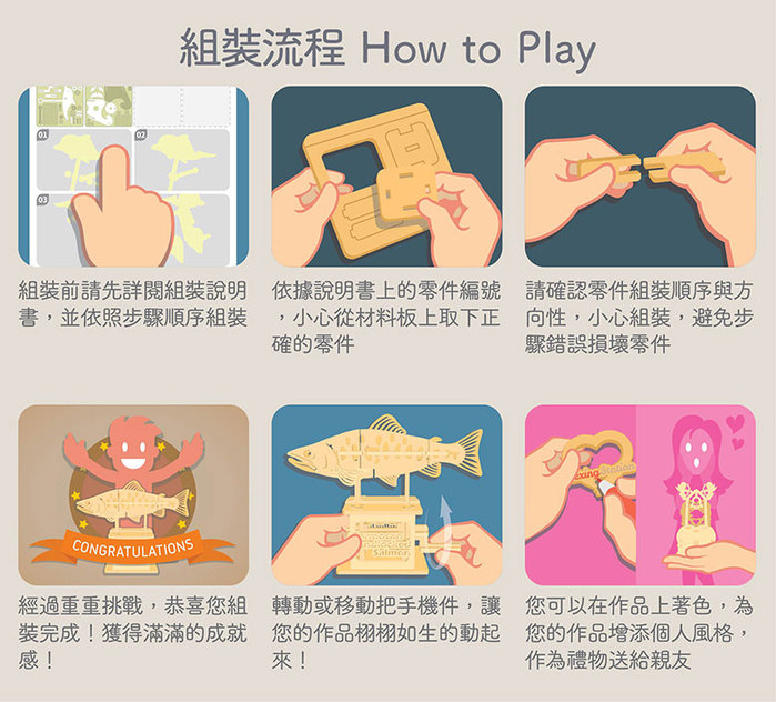Fuumas|立體可動木質拼圖-中華白海豚