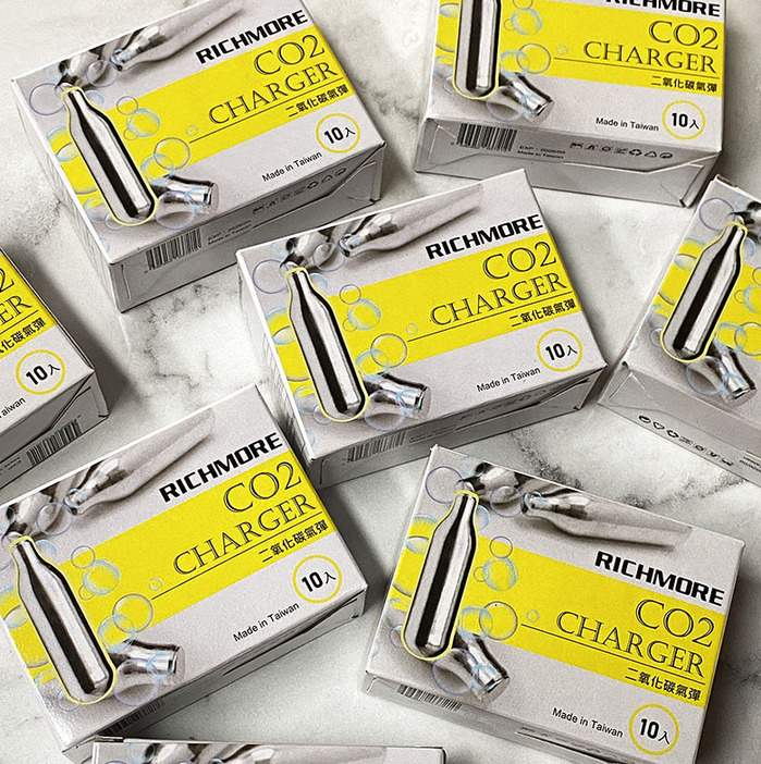 RICHMORE|RichSoda氣泡水隨手瓶-CO2迷你氣彈(10顆)x3盒