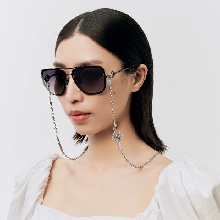 (複製)Miro Piazza|TEARS 時尚藝術太陽眼鏡多功能吊鏈(銀)