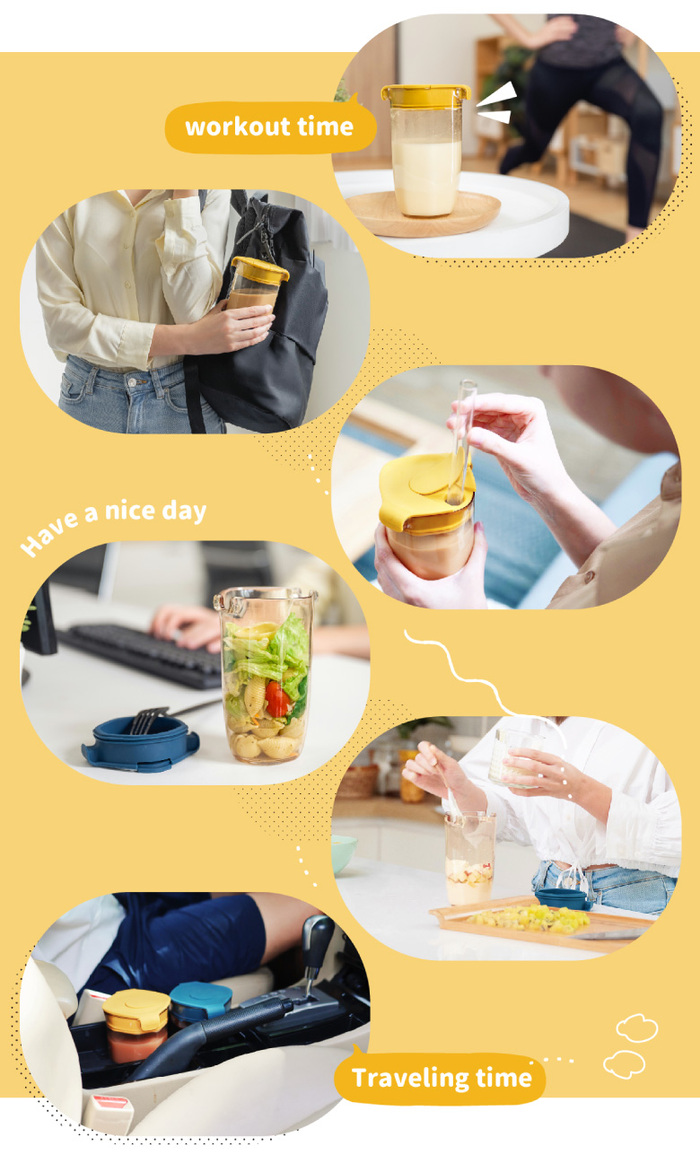 FunXion|方方好食杯750ml(黃色)