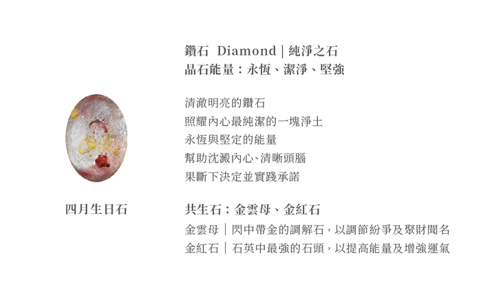 Pavo Jewelry & Art|藝術寶石皂 四月誕生石 共生系列-鑽石 Diamond