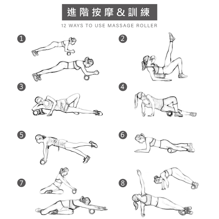 Ushas|紓壓按摩滾筒 今樣紅