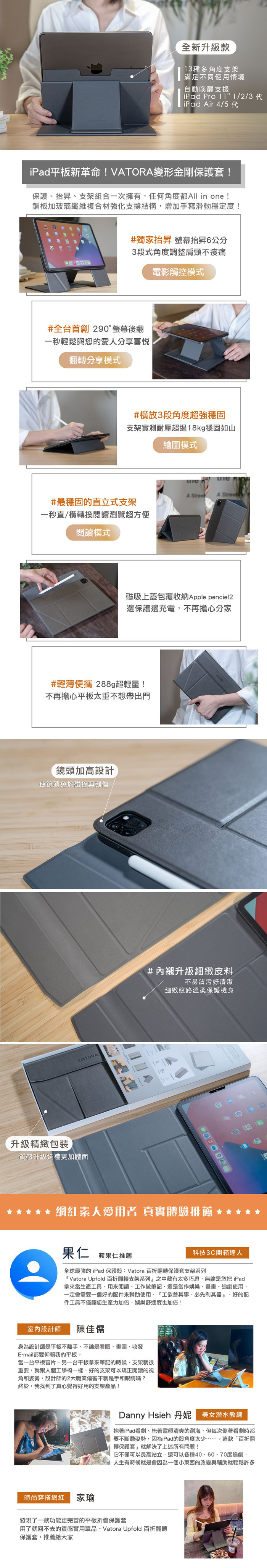 VATORA|Upfold 百折翻轉保護套 9.7