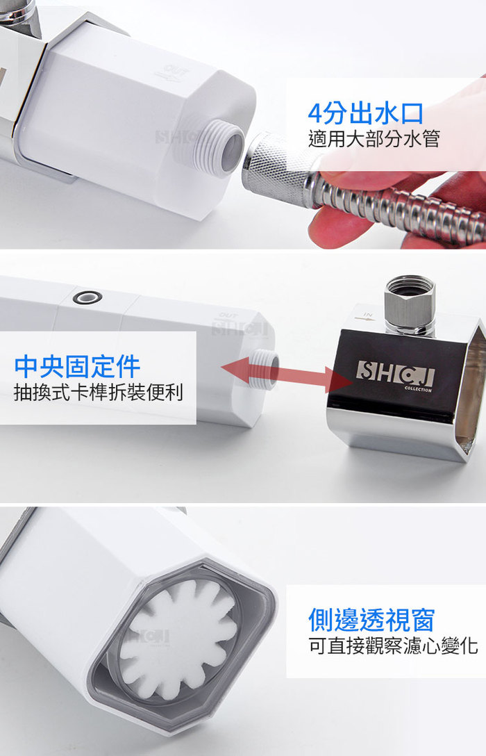 SHCJ 生活采家|加量七級沐浴淨水補充濾心(2入組)