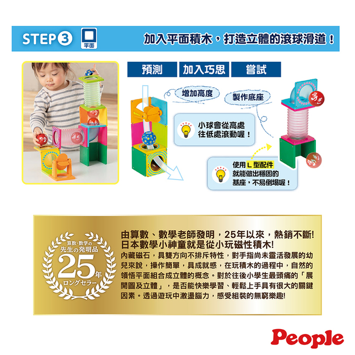 (複製)People|益智磁性積木BASIC系列 - 1歲的積木組合(1歲-)